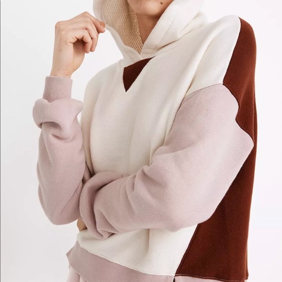 Madewell Tops - NWT MWL Airyterry Colorblock Sweatshirt Hoodie